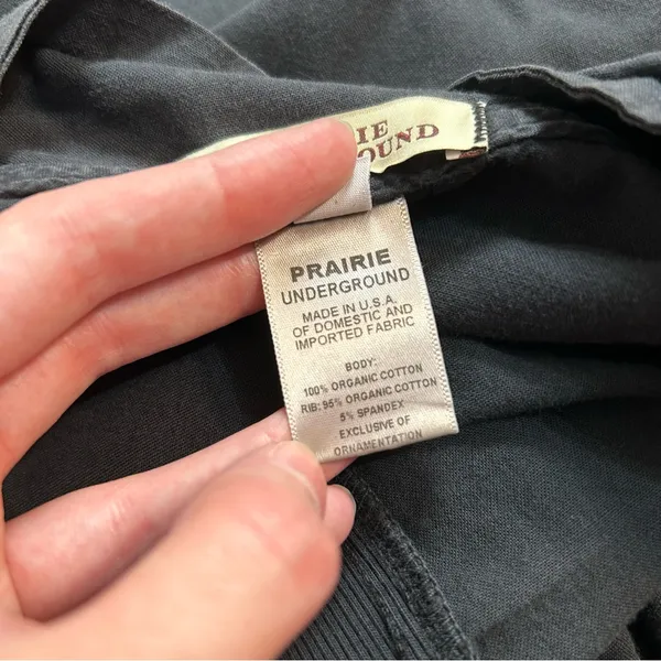 Prairie Underground Mixed Media Button Front Asymmetrical Long Sleeve Dress - Image 9