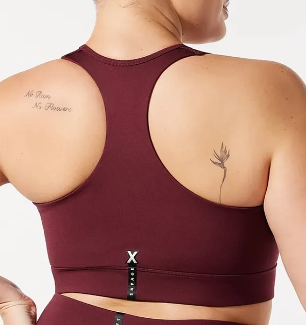 Savage X Fenty Locked & Lifted Half-Zip Medium-Impact Sports Bra - Image 2