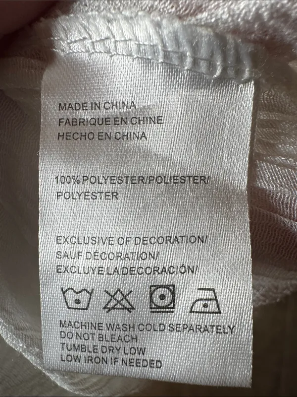 Exist White Layered Gauze Handkerchief High Low Midi Dress Size Large - Image 6