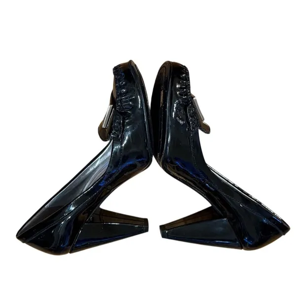 Coach Women's Black Patent Leather Stiletto Pumps Size 6.5 B - Image 4