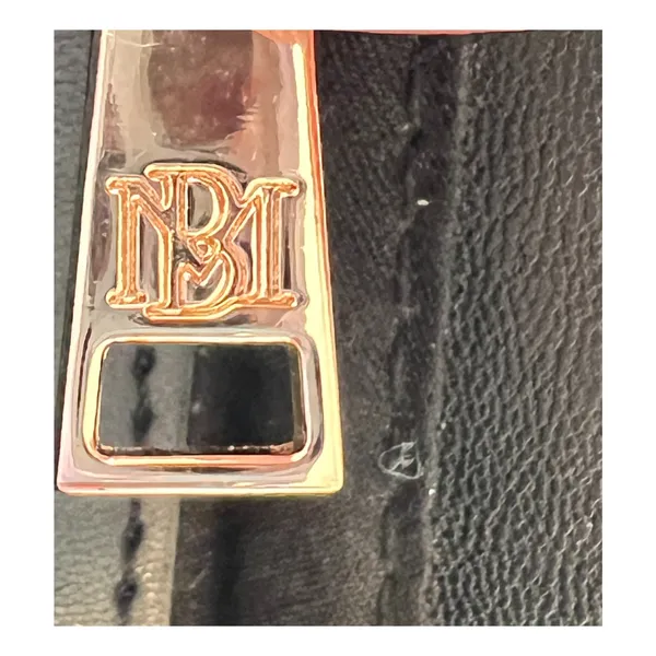 Badgley Mischka Black Quilted Purse Shoulder Bag Gold Chain Pockets Everyday - Image 3