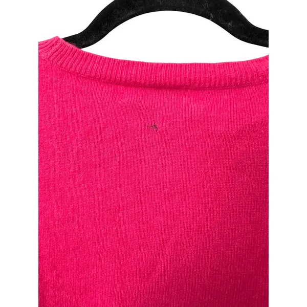ALICE + OLIVIA Cashmere Blend Cropped Sweater Pink Small *Flaw* - Image 4