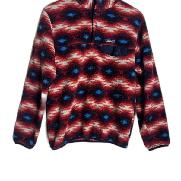 Patagonia Pullover Womens Synchilla Snap-T Wild Desert Aztec Pattern Size S - Image 5