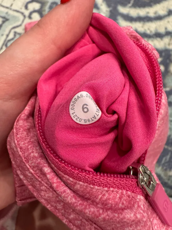 Heathered Sonic Pink Lululemon Tracker Shorts 6 - Image 3