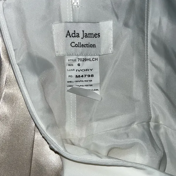 Elegant Ada James Chiffon High Low Wedding Gown! - Image 8