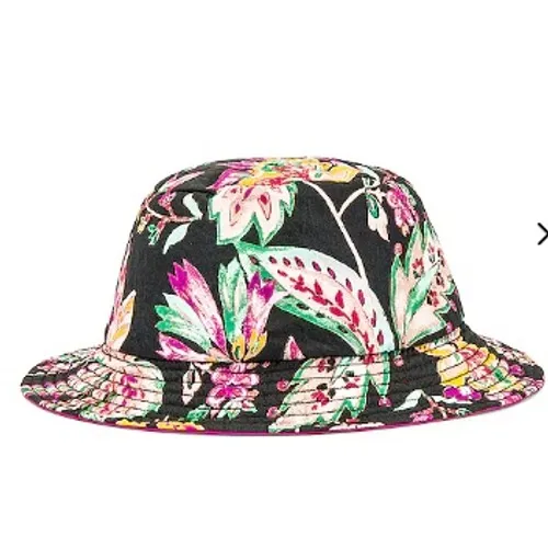 Isabel Marant Haley‎ Bucket Hat Black Floral Reversible - Image 6