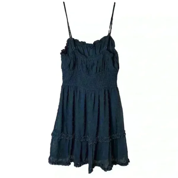 Altar'd‎ State Women's M Blue Swiss Dot Tiered Mini Dress Sleeveless babydoll - Image 8