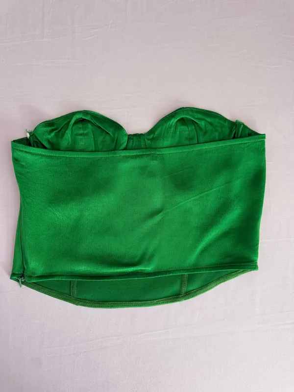 Emerald Green Zara Corset Top - Image 3