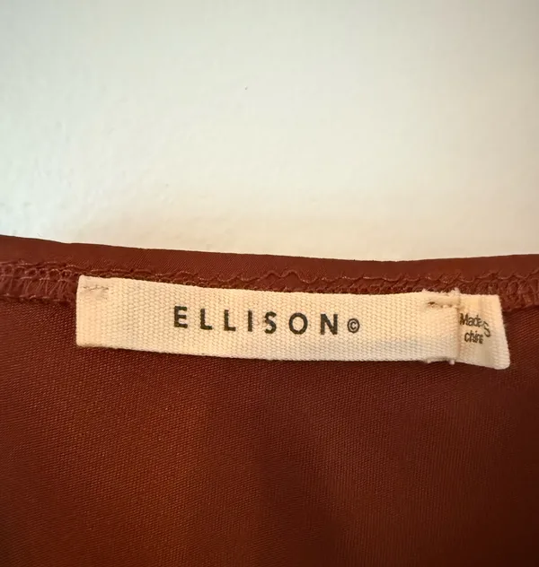 Brown Satin Ellison Maxi Dress - Image 3