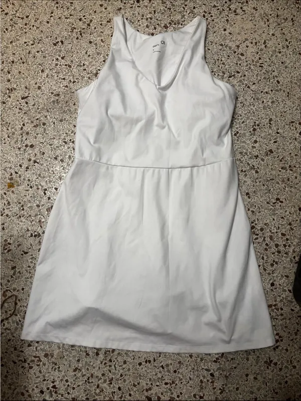 Gap GapFit womens active tank dress white large - Image 7