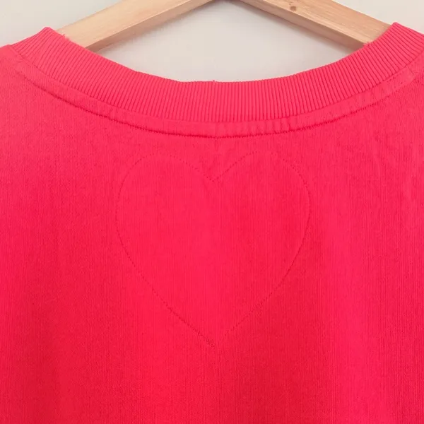 FREE PEOPLE Eleanor Layered Sweatshirt Minidress Watermelon Wedge Combo Size L - Image 5