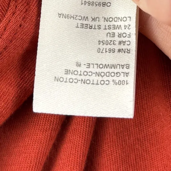 Free People Top XS We The Free Rust Orange Open Back Tie Balloon Sleeve - Image 7