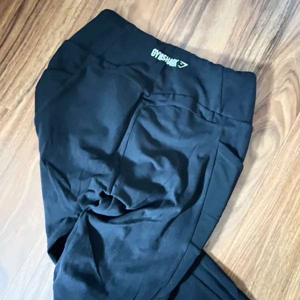Gymshark Black Mesh Panel Athletic Leggings - Image 6