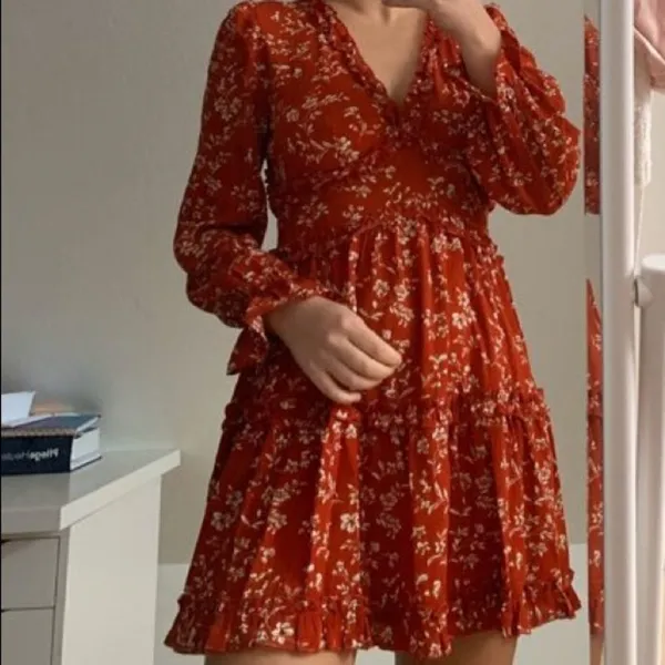 ✨2xHP✨Flounce Sleeve Backless Frill Floral Dress✨ - Image 8