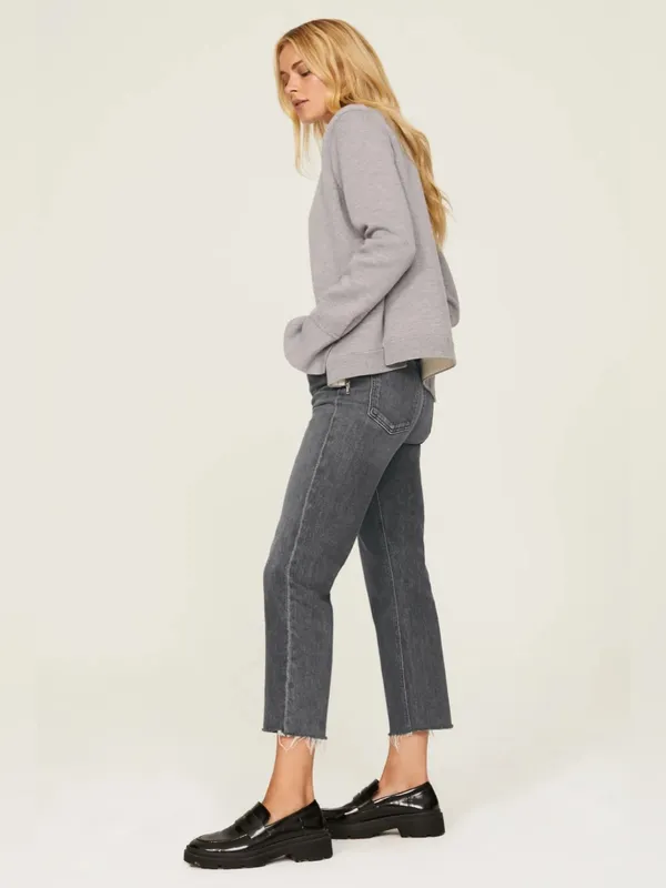 Citizens of Humanity Daphne Crop Jeans Washed Charcoal Gray - Image 10