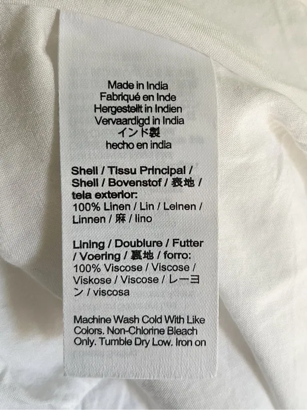 J.Crew Claudia White Linen Shift Mini Dress XS coastal quiet luxury - Image 5