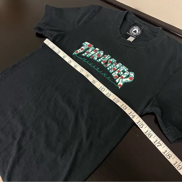 Thrasher Authentic Vintage graphic Tshirt, black, sz XS - Image 7