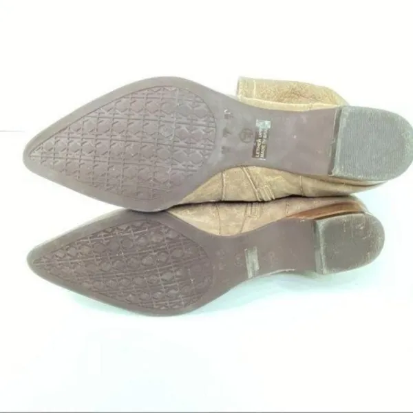BRUNO MENEGATTI‎ Soft Leather Brown Boots 7 Tan - Image 8