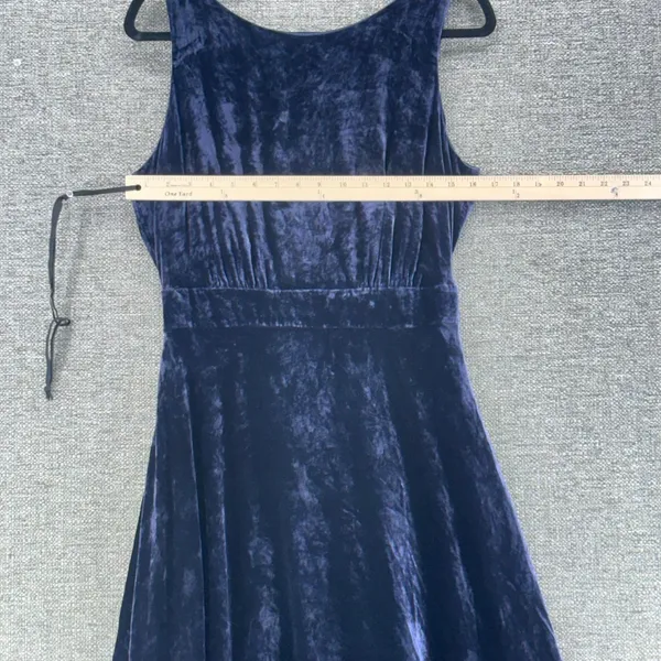 Boden Velvet Dress Dark Blue 2‎ - Image 14