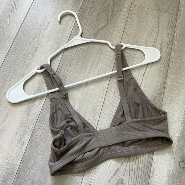 CUUP Plunge Bra micromodal wireless womens Tan (small D-E cup) comfy casual - Image 2