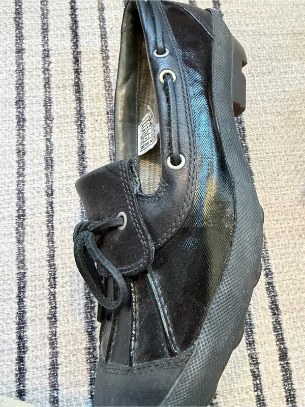 UGG Ashdale 1001768 Black Leather Shearling Lined Waterproof Duck Shoes 7.5 - Image 5