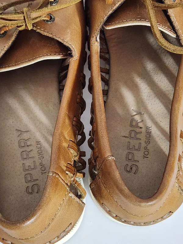 Sperry Brown Leather Top-Sider Slip-On Shoes Size 9.5 - Image 9