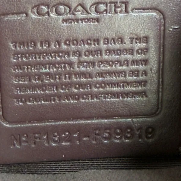 COACH Black Pebbled Leather Derby Backpack F1821 F59819 Daypack - Image 8