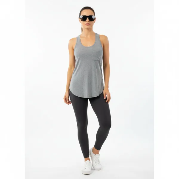 Lululemon Gray Sleeveless Racerback Athletic Sport Tank Top 6 - Image 5