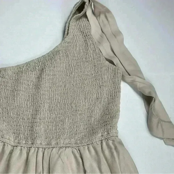 ZESICA Women's‎ Summer Boho One Shoulder Sleeveless Dress- ruffle- Size Small - Image 7