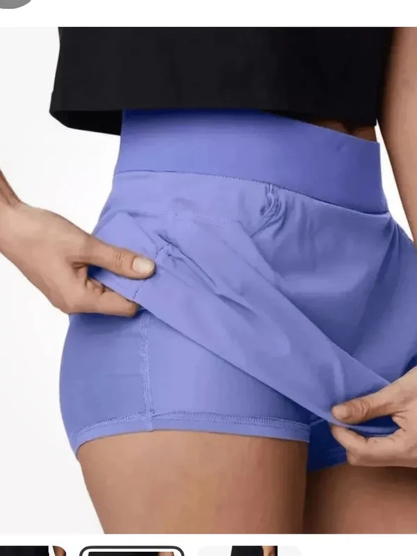 Columbia Omni Shade Skort Skirt Built -On Shorts Purple Size Large Sporty Comfy - Image 5