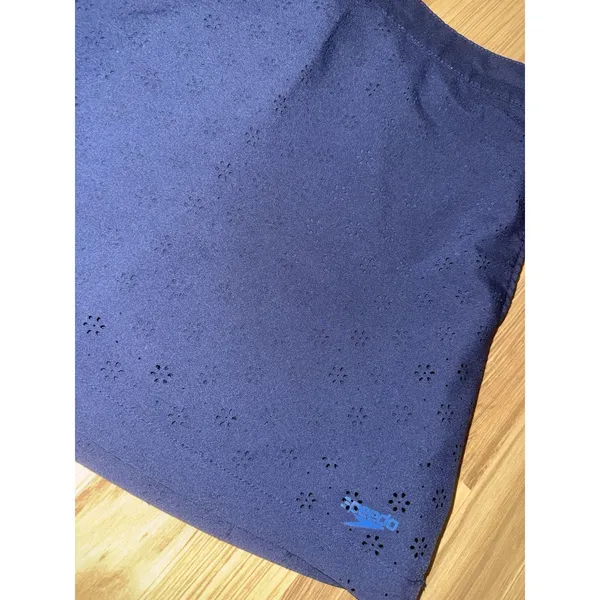 Speedo Women's Navy Blue Skort Sz Small Eyelet Cut‎ Shorts UPF 50+ Protection - Image 4