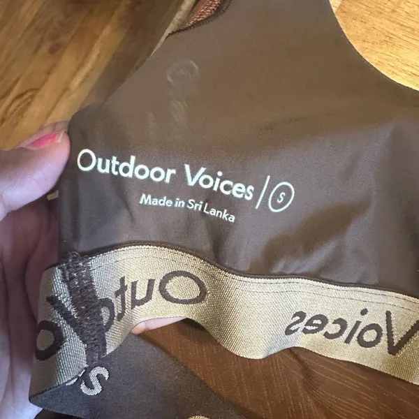 Outdoor Voices Move Free Leotard Bodysuit Cocoa Size S - Image 9