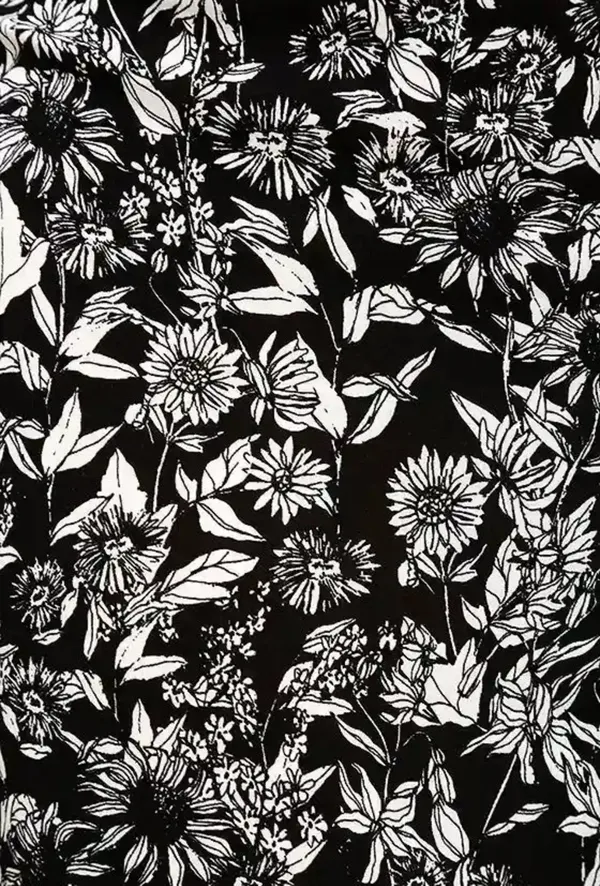 Lulus black & white floral wide leg pants sz M - Image 8