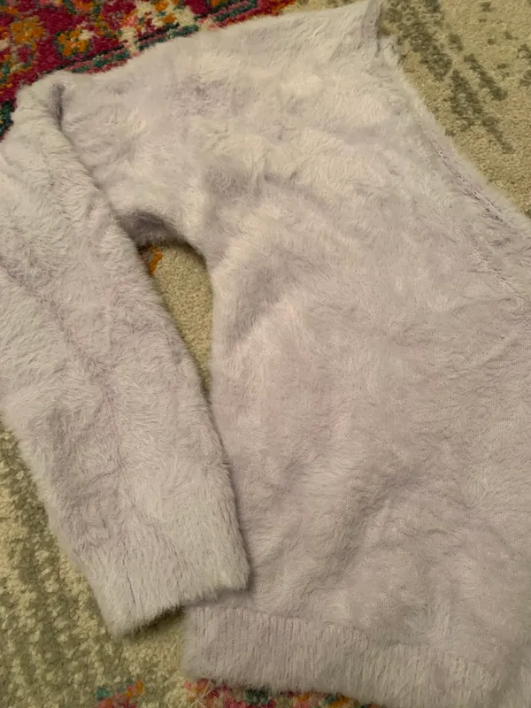 Purple Fuzzy Sweater - Image 4