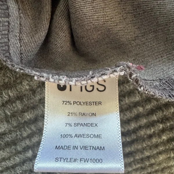 Figs Catarina FW1000 Scrub Top Womens grey‎ size Small - Image 2