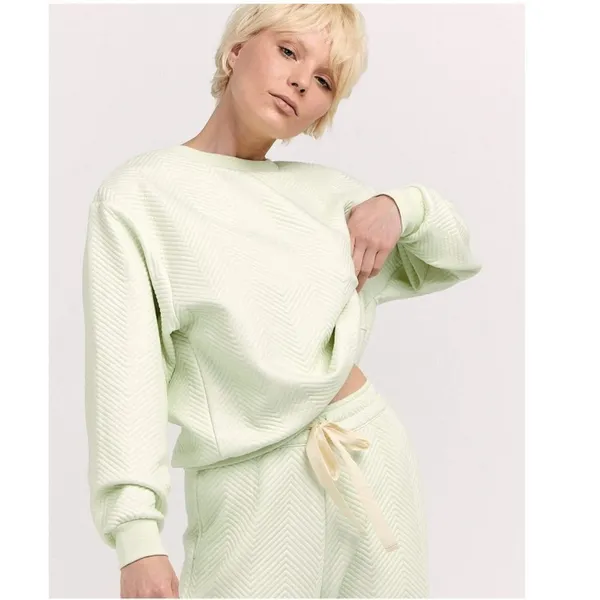 Charlie Holiday Motel Sweatshirt and Pants Casual Lounge Set Mint Size Small NWT - Image 5