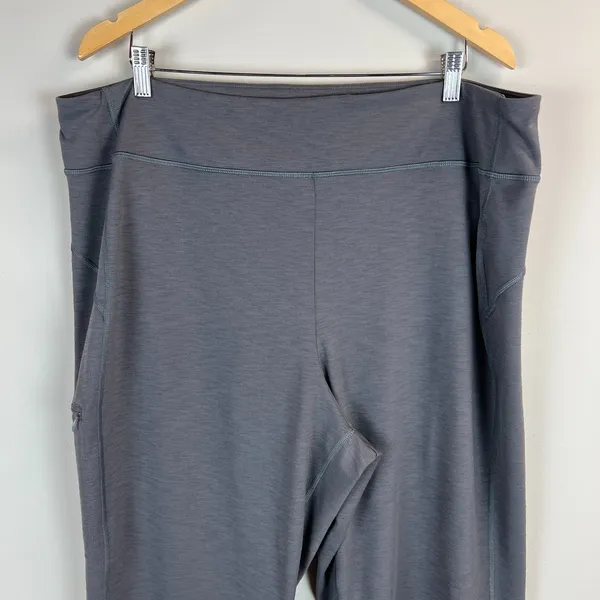 Duluth Trading NoGA‎ Classic Relaxed Leg Pants XXL x 31 Bootcut Gray Athleisure - Image 2