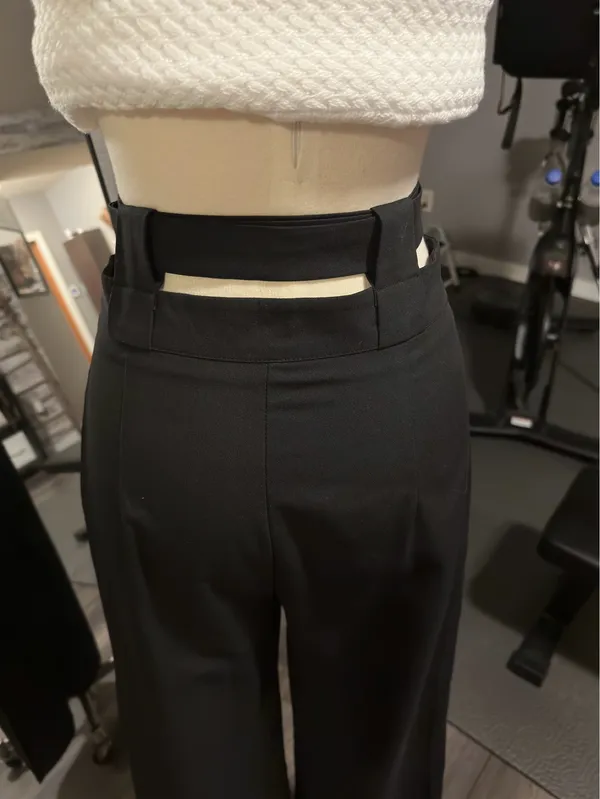 Boutique Black belted dress pants - Image 5