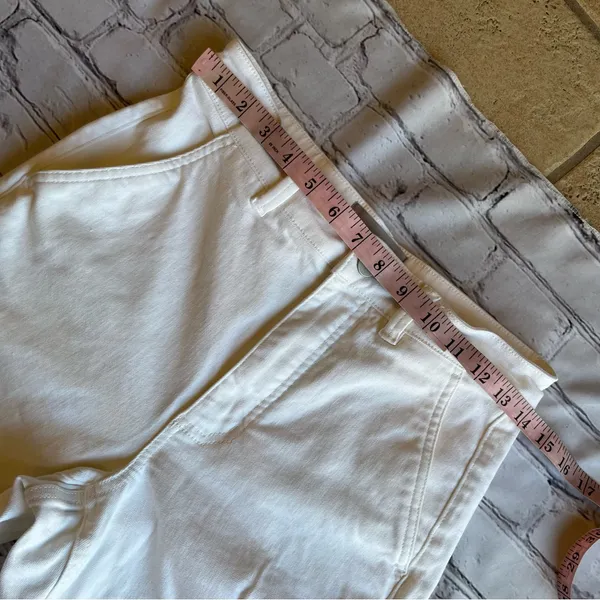 Everlane Cropped Straight Short White Denim Jeans Pants Size 4 Clean Girl Preppy - Image 7