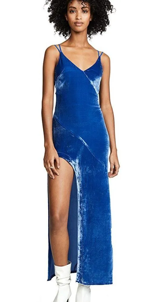 For Love & Lemons Nadine Velvet Maxi Dress - Image 3