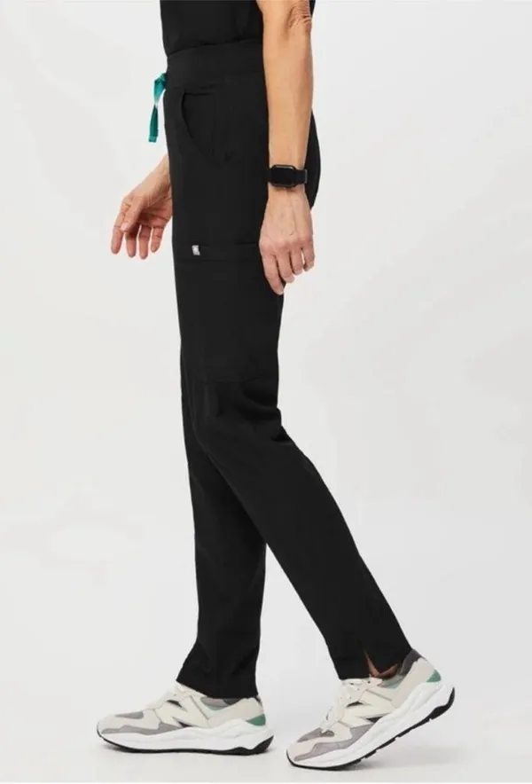 FIGS Yola Free X Lined Scrub Pants Black STYLE W23SW2007T Size Small Tall - Image 4