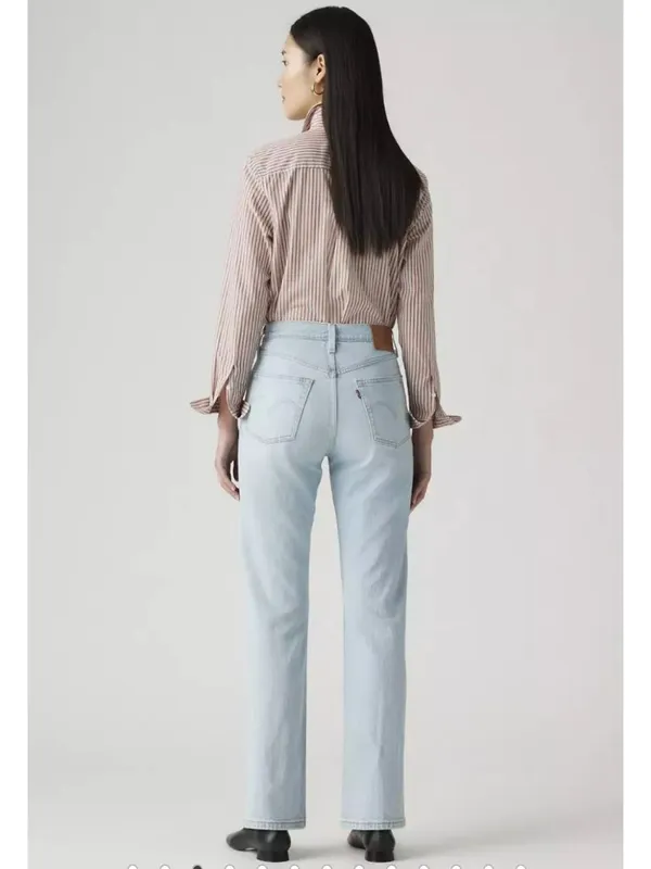 New Levi's 27x30 Premium 501 Original Fit Women's Jeans Wow Me Over Light Wash - Image 2