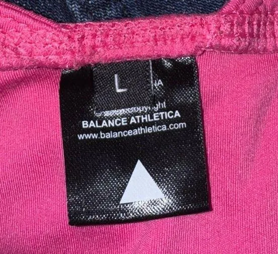 Balance Athletica The Aura Strappy Sports Bra Pink Large - Image 5