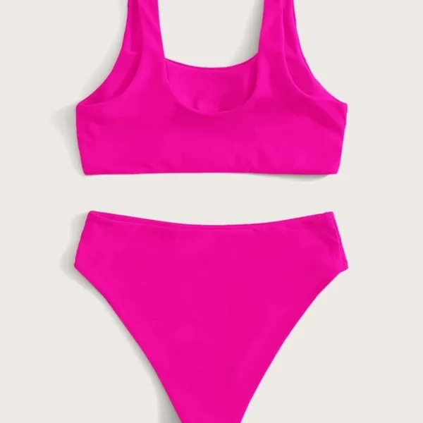 Cut-out High Waisted Bikini Swimsuit - Image 2