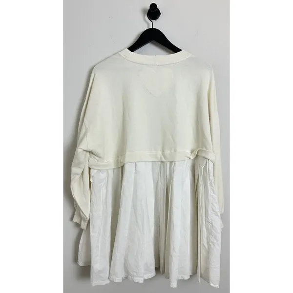 FREE PEOPLE Eleanor Sweatshirt Dress in Grey Combo Size X-Small - Image 8