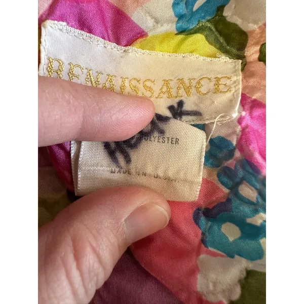 Renaissance Vintage 1960s Union Made in USA Dress Size M‎ - Image 9