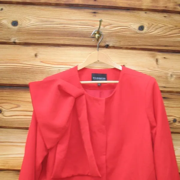 Eloquii Cropped Bow Jacket Blazer - Image 4