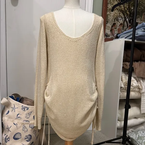 MABLE: Cream Knit Dress/Coverup - Image 5