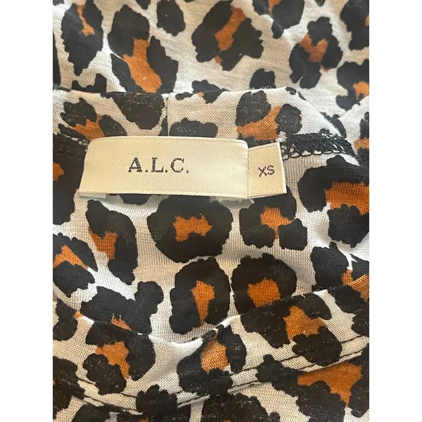 A.L.C‎ Kati Leopard-Print Puff-Sleeve Tee - Image 7