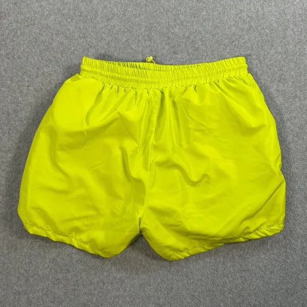 Jolie & Joy Neon Green Bungee Shorts Women's Small Ruched Active Mesh Lined - Image 6